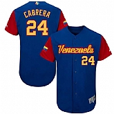 Men's Venezuela Baseball #24 Miguel Cabrera Blue 2017 World Baseball Classic Stitched Jersey,baseball caps,new era cap wholesale,wholesale hats